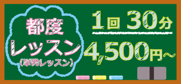 都度レッスン（単発）コース